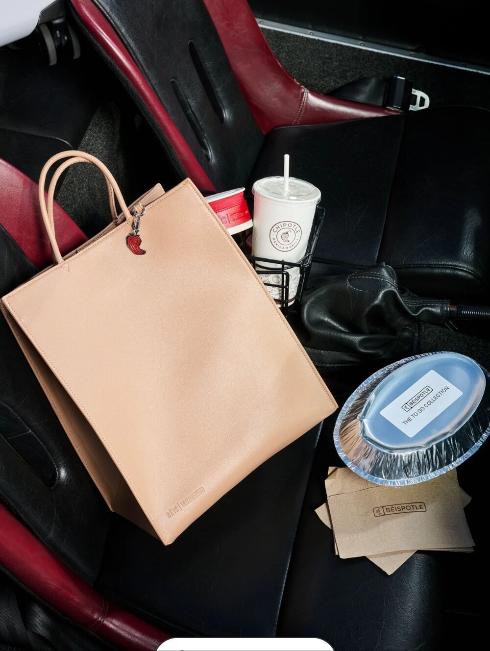 BÉIS x Chipotle The To Go Bag in Kraft Brown